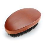 360 Wave Brushes Dark Brown Abeis Engrave Logo Curved Palm Soft Mixed Boar