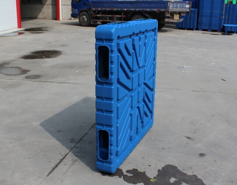 Stackable cheap pallet Blow Molding 1200*1000 Plastic Pallet Faced 4-WAY Wholesale Single pallet