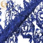 Fashion Tulle Beaded Embroidered Lace Fabric Polyester Handmade