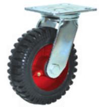 Wholesale Heavy Duty Rubber On Red Cast Iron Swivel Caster 6 Inch from china suppliers