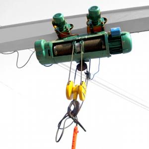 China 3m 220V 380V Electric Wire Rope Hoist , 1.5 Ton 2 Ton Wire Rope Hoist on sale
