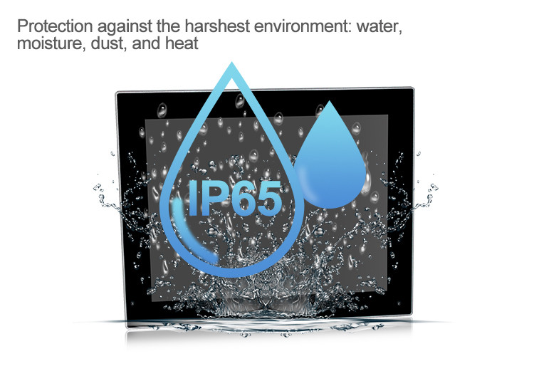 Anti Vibration 12" Pcap X86 Industrial Touch Panel PC Multi Ports