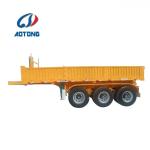 Dual Line Braking System 3 Axles 40Ton Rear Tipper Trailer End Dumping Truck