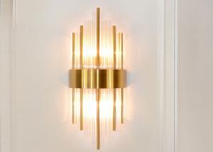 Wholesale E27 / G9 / G4 Bulb JYL-B1823 Luxury Golden Steel Crystal Wall Lamp from china suppliers
