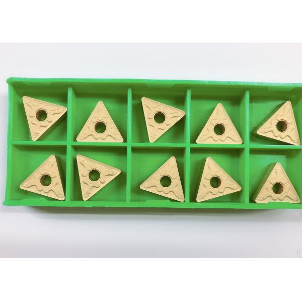 Indexable Triangle Carbide Turning Inserts RK7026 TNMG160408 TM Yellow Color Wear Resistance