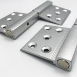 Flat Heavy Duty Aluminum Hinge Flush Doors Accessories Silver Or Customized