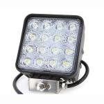 Square 6000K 3300lm Led Fog Lights For 4WD 4X4 ATV SUV Stainless Steel Bracket