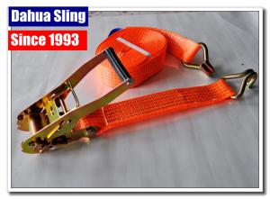 Wholesale Retractable Flatbed Ratchet Straps , 27ft Length Pull Down Ratchet Straps from china suppliers