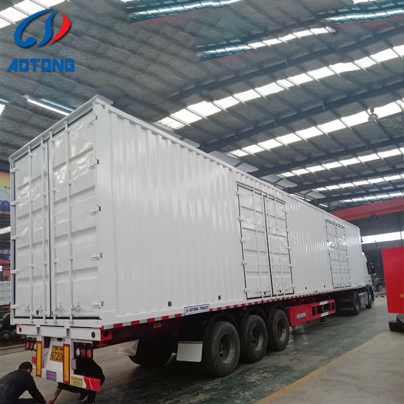 Producer Dry Van Semi Trailer with Dual Line Braking System Open Wing and Competitive