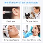 IP68 3.9mm Three In One Ear Endoscope Camera Otoscope 67 Degree