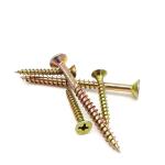 Yellow Zinc Plated Phillips Drive Flat Head Wood Screws Furniture Screws Tapping