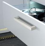 Brushed Chrome Silver Stainless Steel 201 Furniture Handle Pulls 224mm