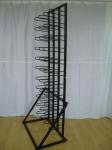 44 Vinyl Rolling Industrial Metal Display Stands with Wire Arms