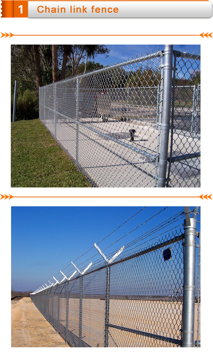 Hot sale used chain link fence for sale,galvanized chain link fence, wholesale used chain link fence