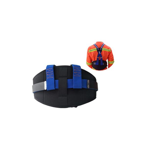 Polyester Material Adjustable Miners Safety Waist Belt With Shoulder Straps Waist Support Mining Belt