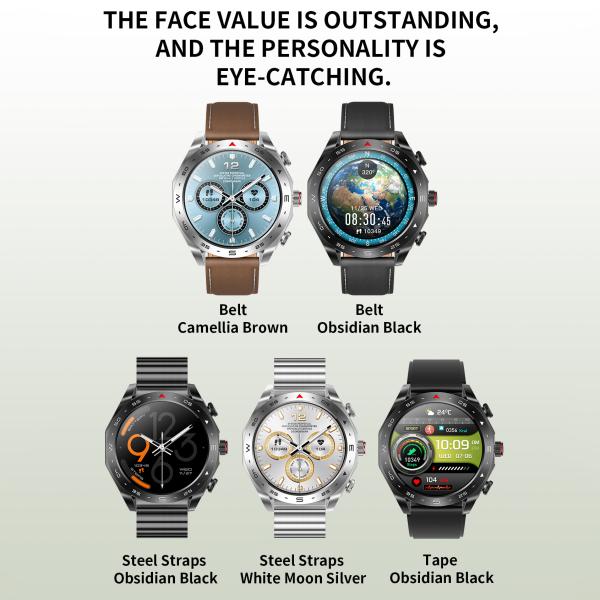 IPS Screen IP67 Waterproof Wireless Earphone Smart Watch Music Bracelet 1.52 Quot