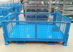 China Industrial Large Stillage Pallet Cage Powder Coating Half Height on sale