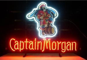 Wholesale Hand Bended &quot; Captain Morgan &quot; Real Glass Neon Sign Beer Bar Light for Wedding Gift Bedroom Home Wall Decor Man Cave Gif from china suppliers
