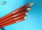 4.0KV Red White Yellow Silicone Fiberglass Sleeving Flexible and Flame Retardant