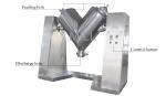 Chemical Powder V Cone Blender , Powder Blender Machine Field Installation