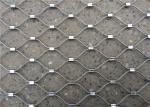 Stainless Steel Rope Cable Ferrule For Zoo Animals In Rhombus / Diamond Mesh