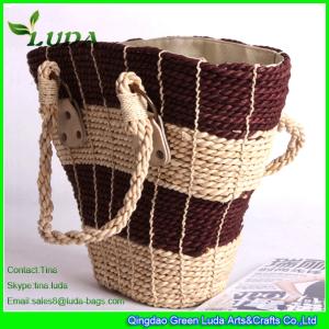 Wholesale LUDA Colorful Straw Bags Cornhusk Straw Beach Tote Bags from china suppliers
