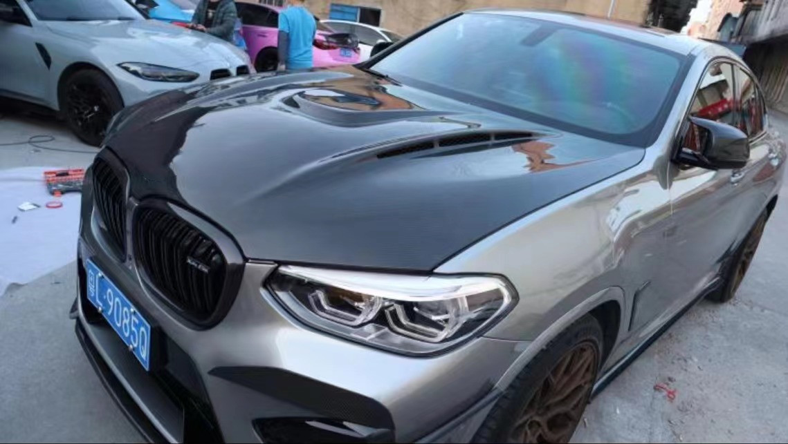 For BMW X3M X4M F97 F98 Carbon Fiber Machine Cover Dry Carbon Fiber Material X3M X4M Carbon Fiber Hood Engine Cover