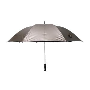 30 Inch Double Ribs Manual Umbrella Rubber Coating Handle Gold Coating Canopy