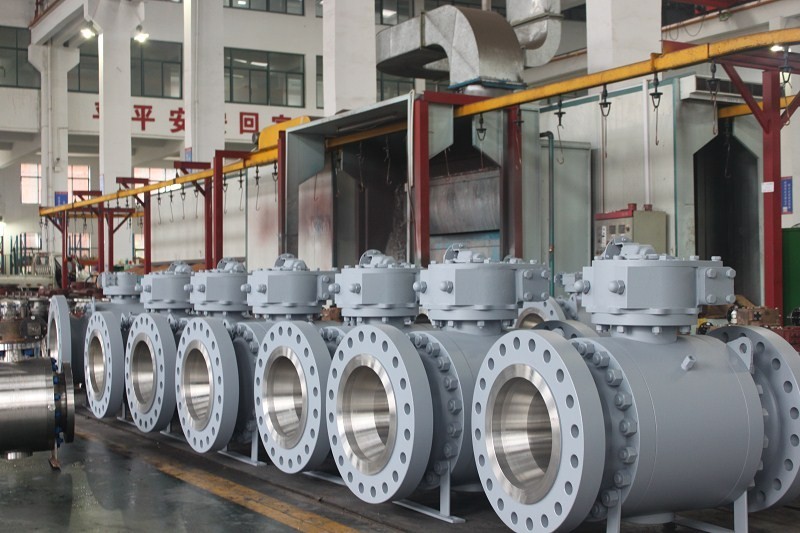 600LB Side Entry Trunnion Type Ball Valve with Bleed Function