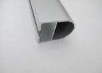 Silver Glossy Outdoor Stair Aluminum Railing Profiles , Anodized Aluminum