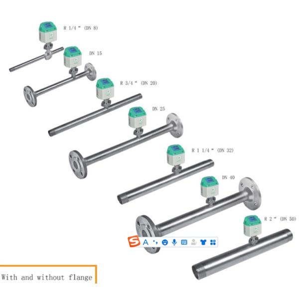 Insertion In Line Gas Flow Meter FlowMeter CS VA500 For Compressed Air