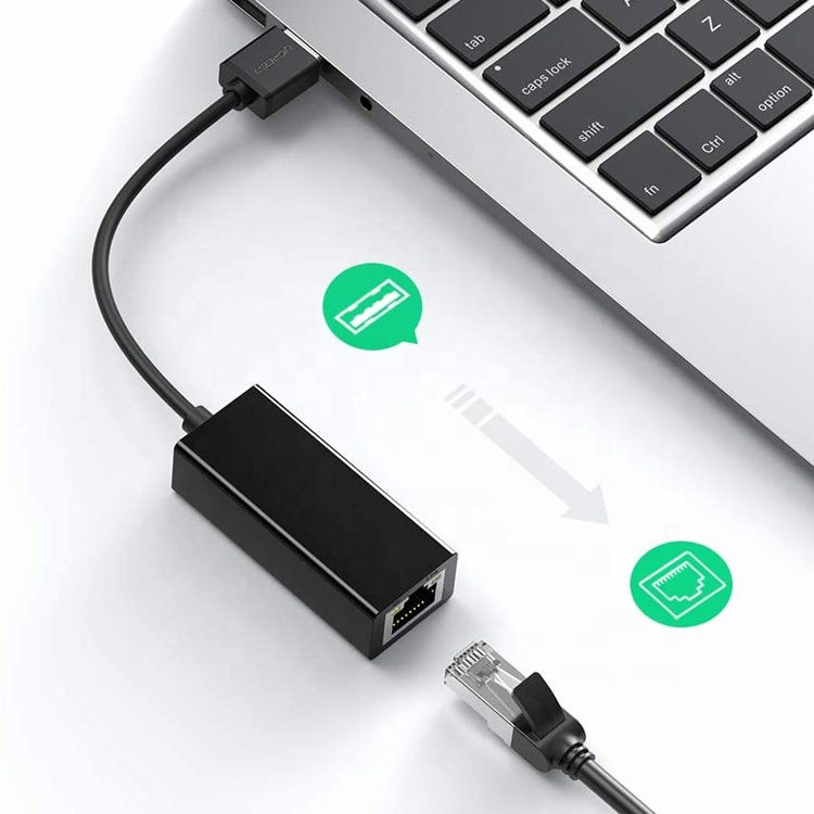 Plug and Play 1000Mbps USB 3.0 to Gigabit RJ45 Ethernet Network Lan Adapter for Laptop Computer