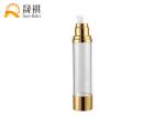 Cosmetic Alum AAirless Pump Bottle Golden Collar AS Body Lotion Bottle SR-2108C