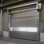 Wind Load Areas Industrial Security Door With Standard Galvanized Steel Door