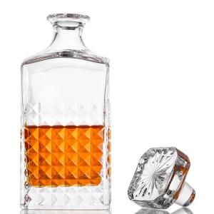 Wholesale Unique Vintage High Quality Crystal Glass Drinking Clear Glass Whiskey Decanter from china suppliers