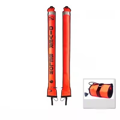 Portable Diving Surface Marker Buoy High Visibility Dive Marker Buoy