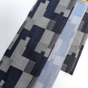 Wholesale Irregular Checker Jacquard Printed Fabric Non Elastic Denim For Kids Jean Skirt from china suppliers
