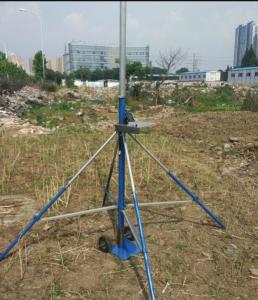 China endzone camera  tripod mast system end zone videoing aerial photography mast system 9m high with tripod 30ft high on sale