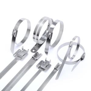 Wholesale 4.6*300mm Industrial Cable Zip Ties Stainless Steel SS304 from china suppliers