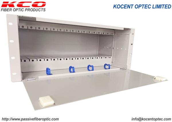 PON FTTH FTTX 19'' 4U Fiber Optic PLC Splitter 14slots 16slots Chassic ODF Patch