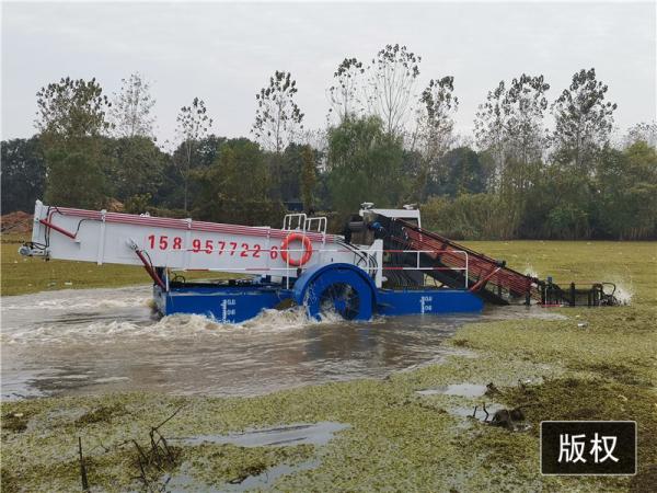 1000m2/h River Water Cleaning Machine Stainless Steel Boat Aquatic Weed