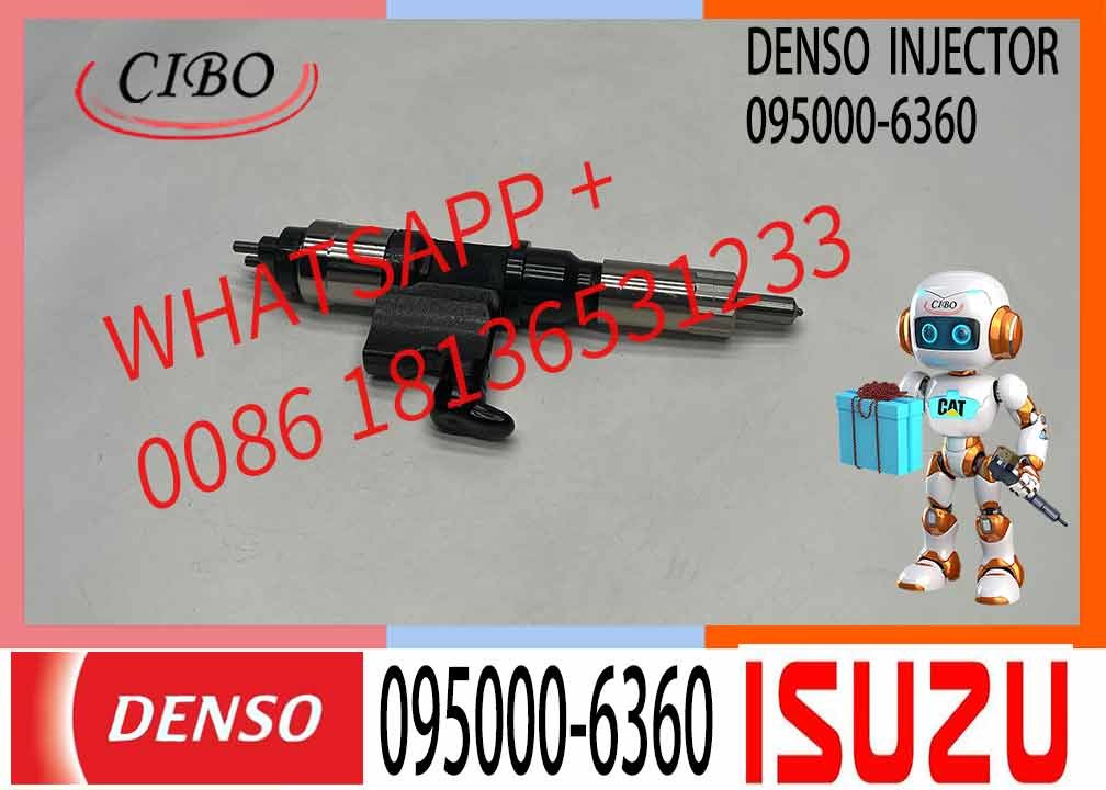 Plastic Good Common Rail Fuel Injector 095000-6360 SX001-08606 8-97609788-0 for Isuzu F Series 7.8 d 225-300 6HK1 Forwa