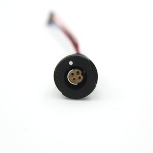 Wholesale IP68 Push Pull Circular Metal Connectors 4 Pin With Black Chrome Plated Brass from china suppliers