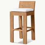Modern Patio Garden Bar Chair Durable and Strong Teak Wood Furniture for
