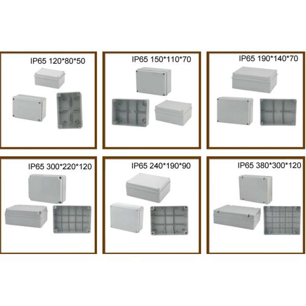 Outdoor Durable Junction Box with Cable Gland IP65 Electrical Plastic ABS Watertight Box