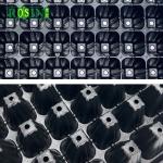 28 Hole Black Agriculture Plastic Trays Aging Resistance For Planting Vegetable