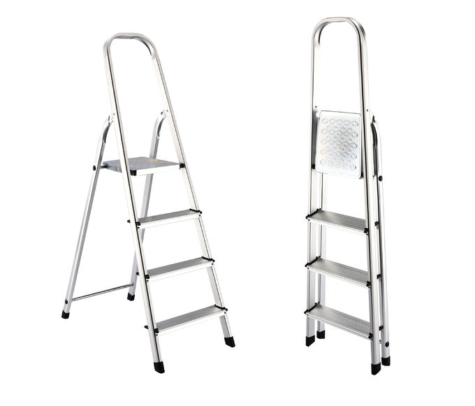 4 Steps Portable Lightweight Household Foldable Aluminum Step Ladder