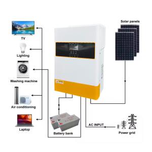 Wholesale 5.5KW 6.2KW 120A MPPT Pure Sine Wave Solar Hybrid Inverter 48V with 12kg Weight from china suppliers
