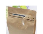 Kraft paper bags lined aluminum foil stand up pouch with zipper pet food bag