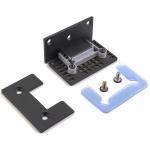 Modern Design Matt Black Stainless Steel 90 Degree Wall Mounted Shower Glass